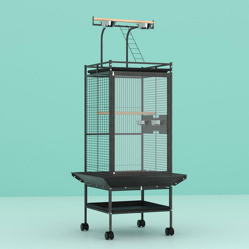 Bird Cage | Large 155cm Parrot Aviary | Stand-Alone Budgie Wheels