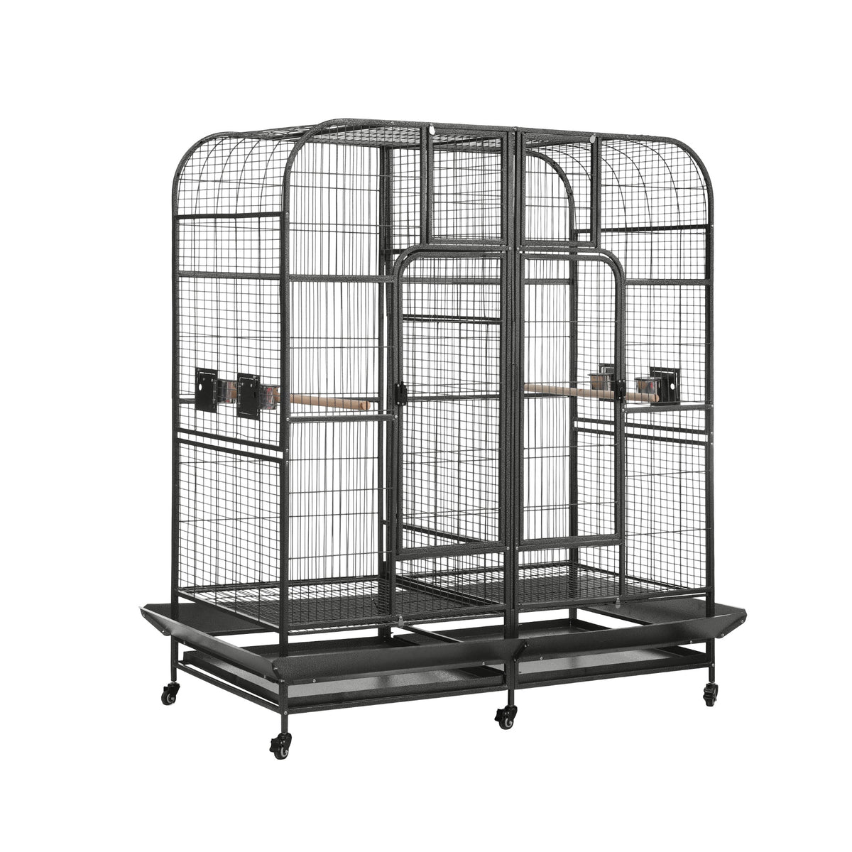 Extra Large Bird Cage Aviary | 185cm | Castor Wheels | Removable Divider | Parrot Cage