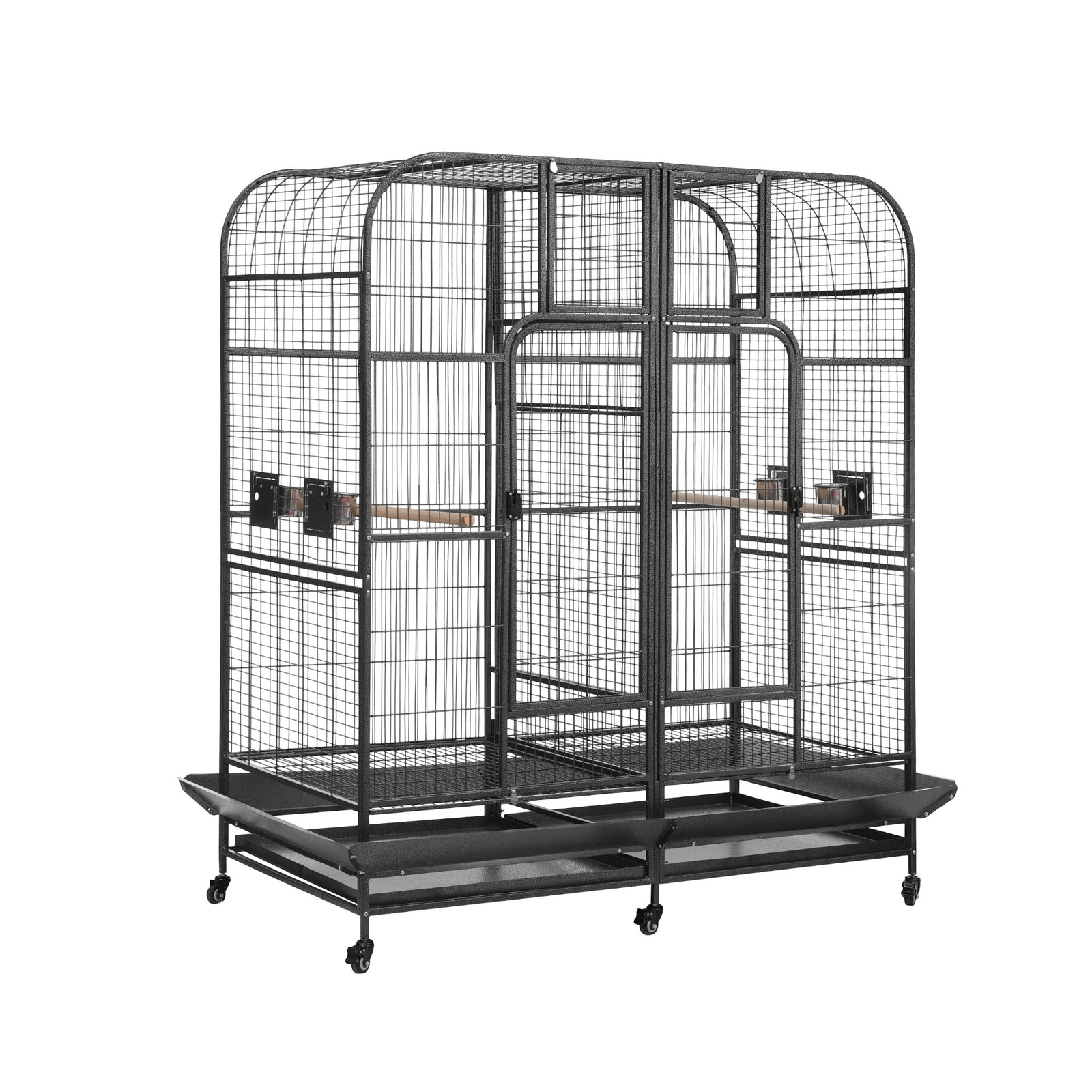 Extra Large Bird Cage Aviary | 185cm | Castor Wheels | Removable Divider | Parrot Cage