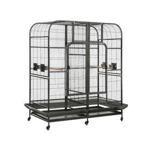 Extra Large Bird Cage Aviary | 185cm | Castor Wheels | Removable Divider | Parrot Cage