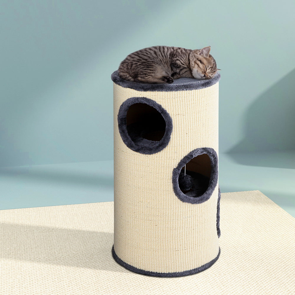 Cat Tree 70cm | Scratching Post Tower Scratcher Trees Wood Condo House Toys