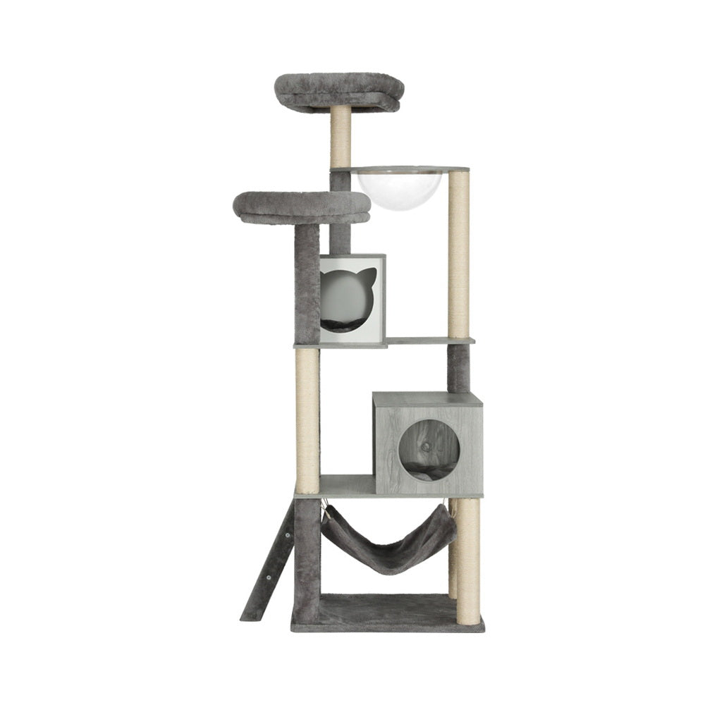 Cat Tree 178cm | Tower Scratching Post Scratcher Wood Bed Condo House Wooden Ladder