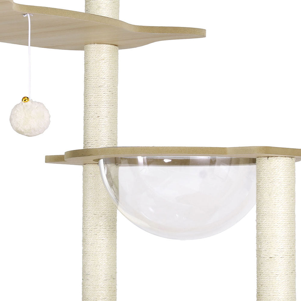 Cat Tree Tower | Scratching Post Scratcher 174cm | Wood Bed Condo