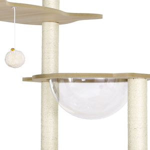 Cat Tree Tower | Scratching Post Scratcher 174cm | Wood Bed Condo