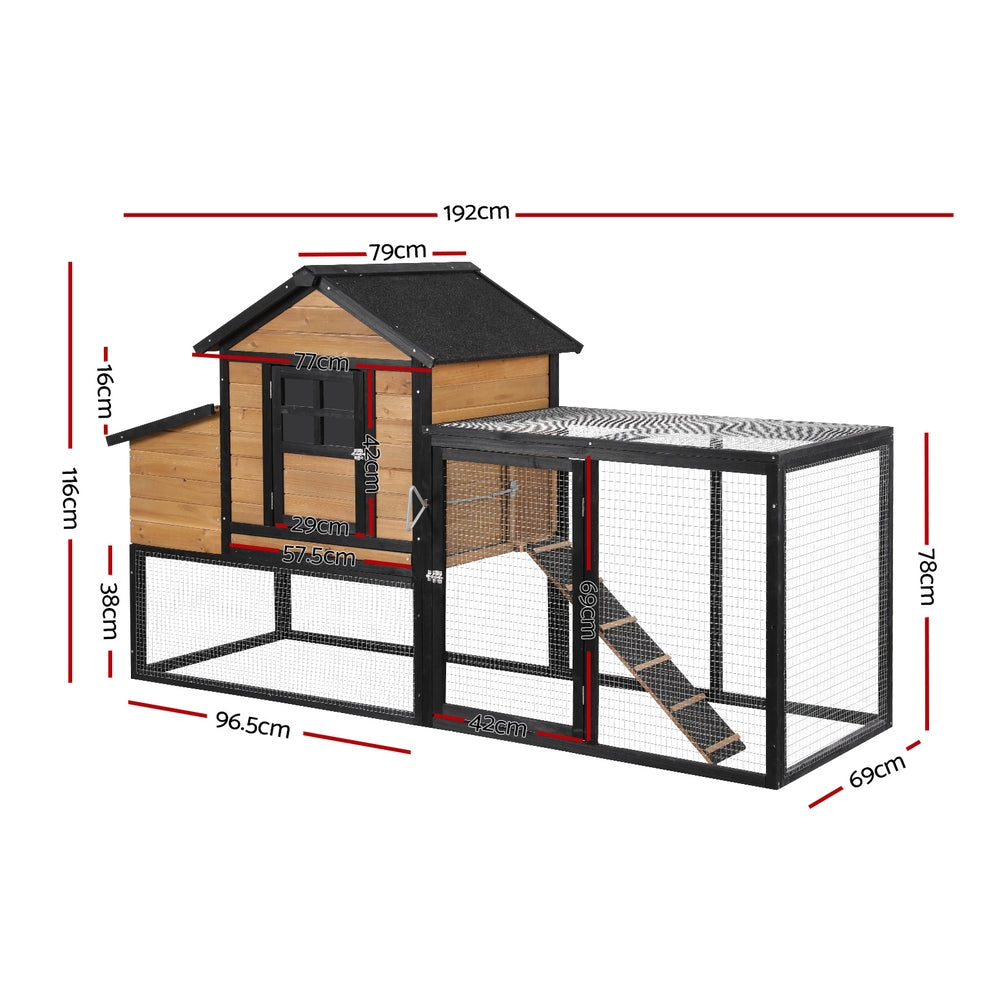 Chicken Coop Rabbit Hutch | Extra Large Wooden Run Cage