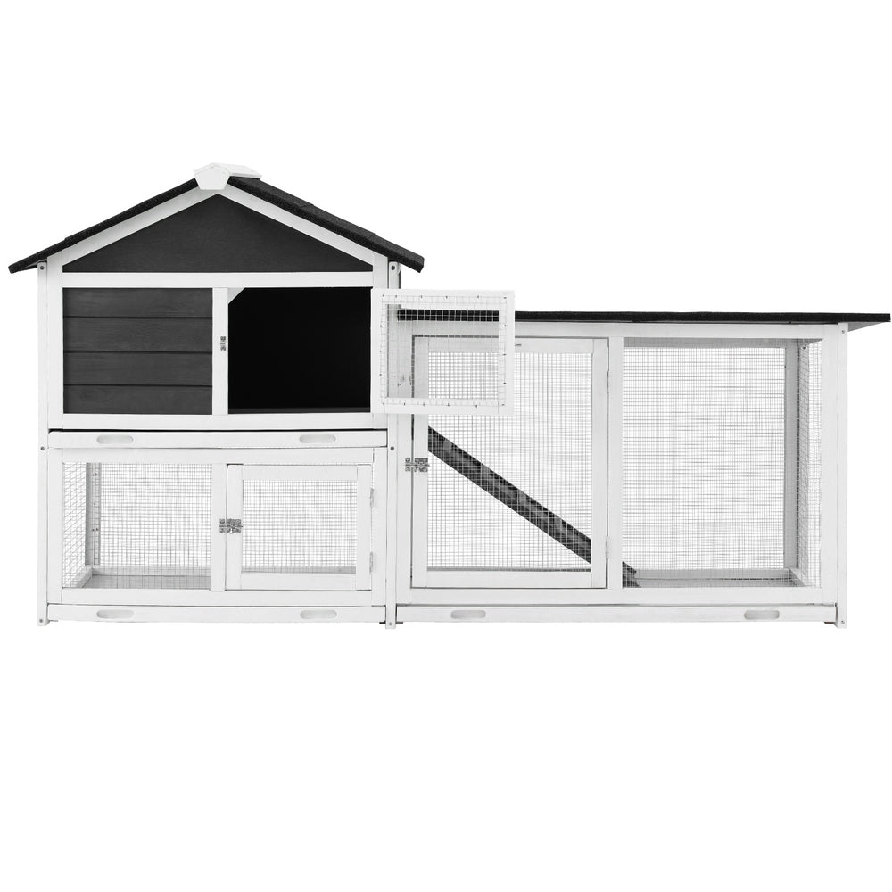 Chicken Coop Rabbit Hutch | Extra Large Wooden Run Cage with Run