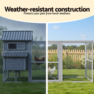 Extra Large Chicken Coop | Wooden Run | Rabbit Hutch / Poultry House | Outdoor