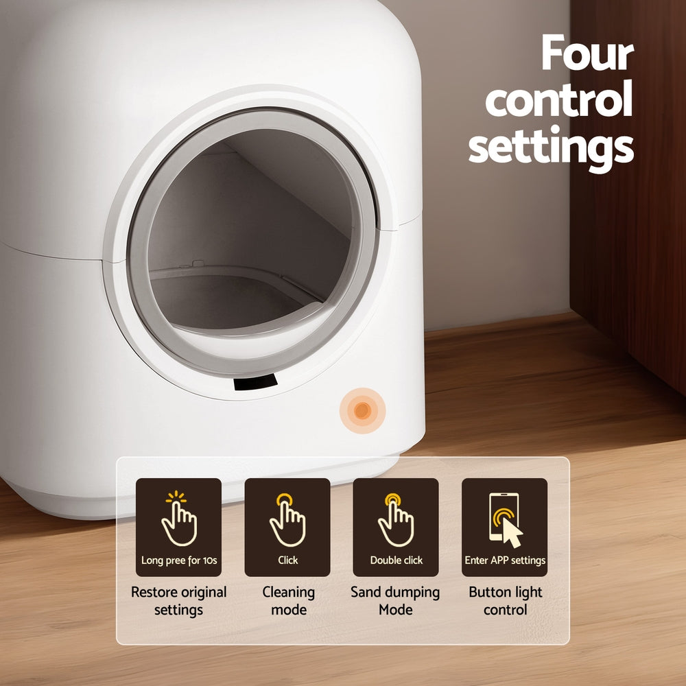 Automatic Cat Litter Box | Self-Cleaning Smart Large Toilet Tray App Control