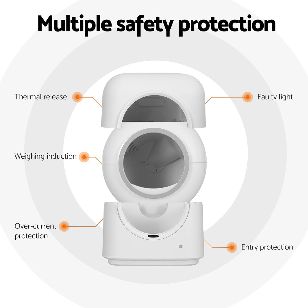 Automatic Cat Litter Box | Self-Cleaning Smart Large Toilet Tray App Control