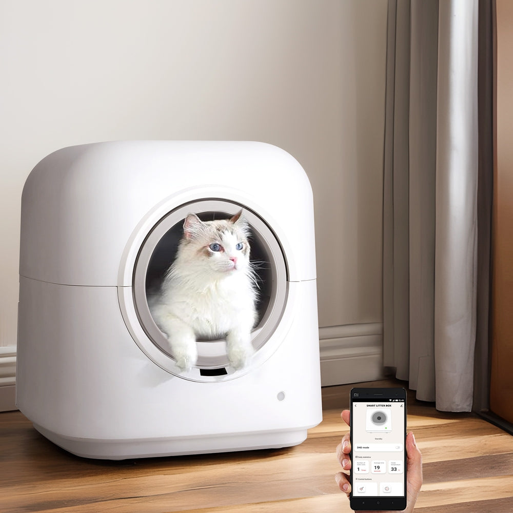 Automatic Cat Litter Box | Self-Cleaning Smart Large Toilet Tray App Control