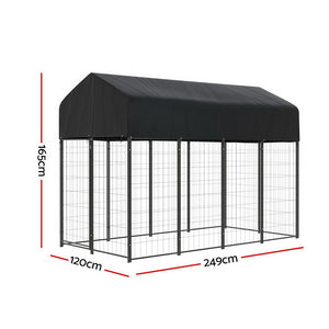Dog Kennel | Extra Large House Outdoor Playpen | Metal Backyard