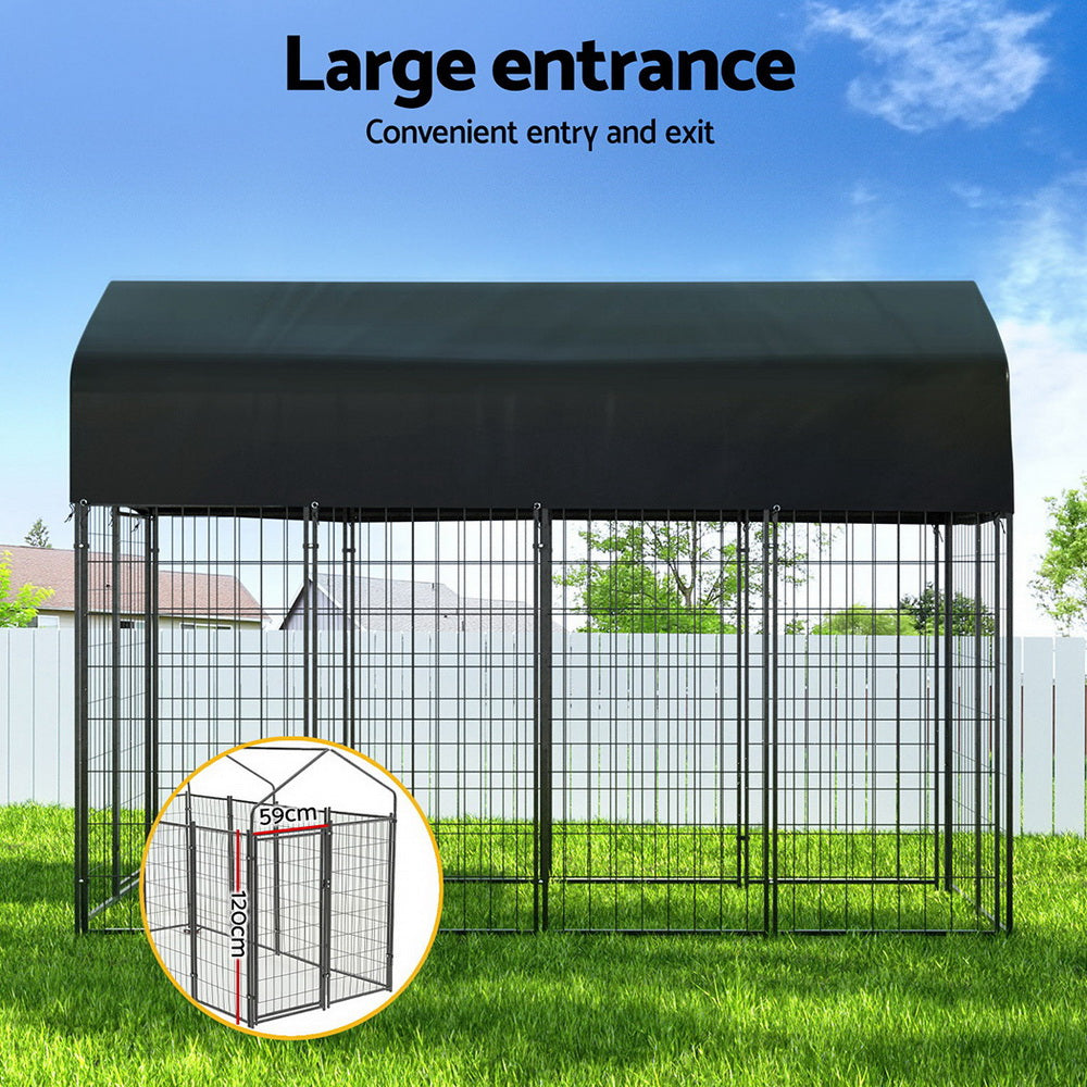 Dog Kennel | Extra Large House Outdoor Playpen | Metal Backyard