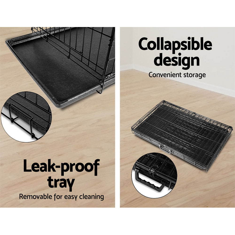 24" Dog Cage Crate Kennel | 3 Doors