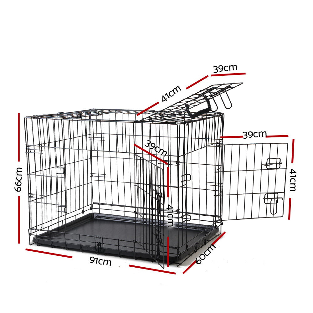 36" Dog Cage Crate Kennel | 3 Doors