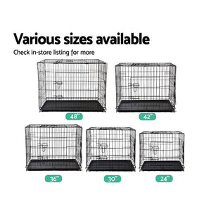 48" Dog Cage Crate | Large Kennel 3 Doors