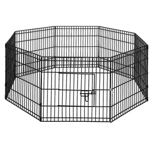 24" 8 Panel Dog Playpen | Pet Fence Exercise Cage Enclosure Play Pen