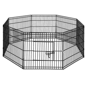 2x24" 8 Panel Dog Playpen | Pet Fence Exercise Cage Enclosure Play Pen