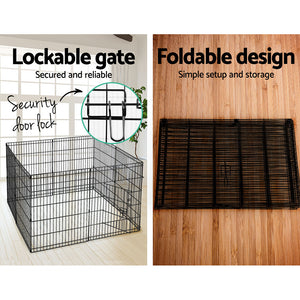 30" 8 Panel Dog Playpen | Pet Fence Exercise Cage Enclosure Play Pen