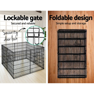 36" 8 Panel Dog Playpen | Pet Fence Exercise Cage Enclosure Play Pen