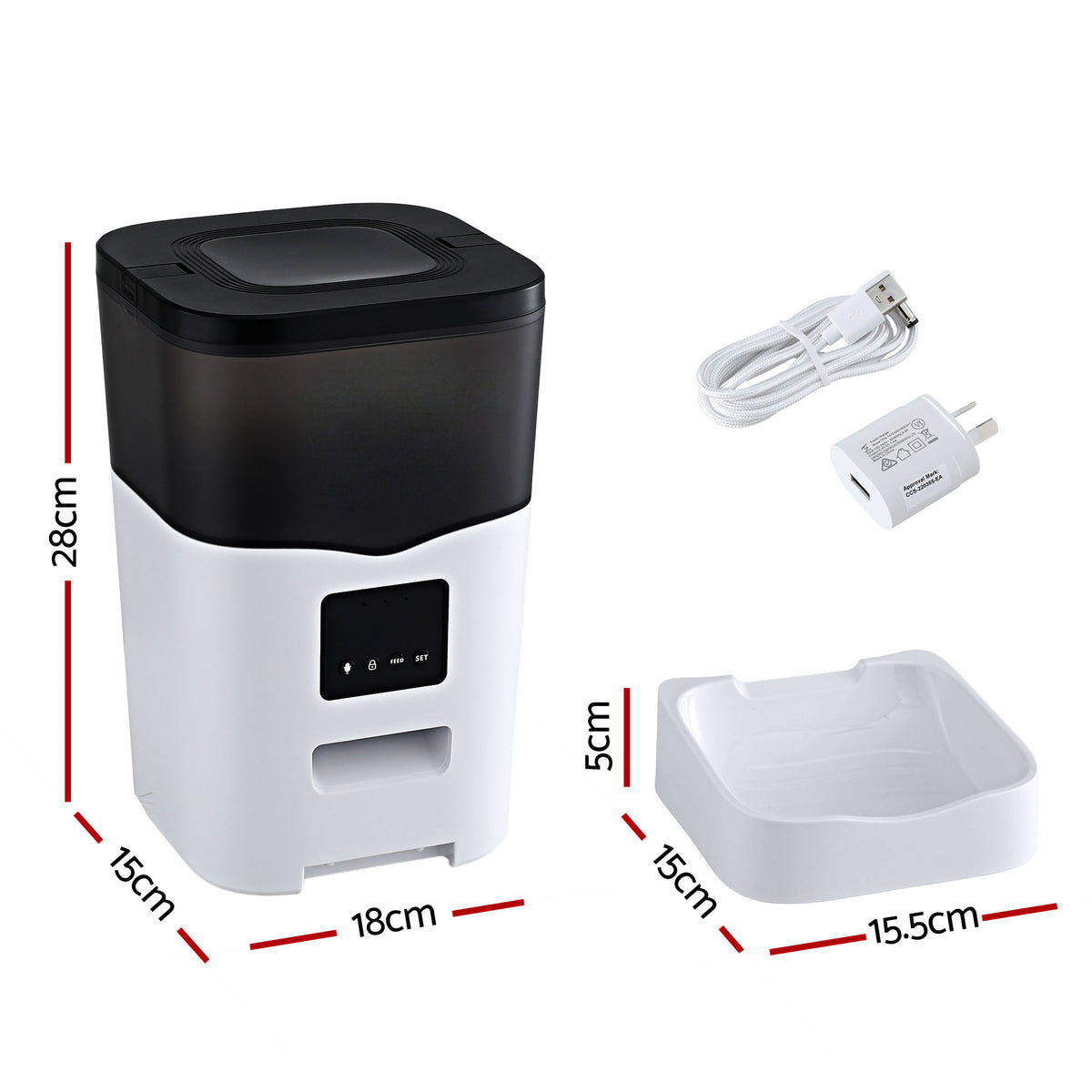Automatic Pet Feeder | WiFi Smart Food Dispenser | 3L | Dog & Cat