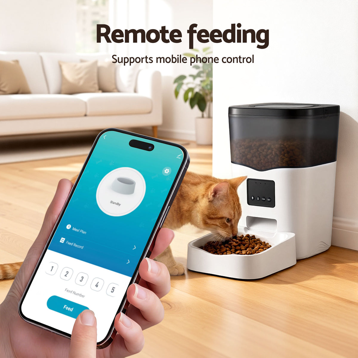 Automatic Pet Feeder | WiFi Smart Food Dispenser | 3L | Dog & Cat