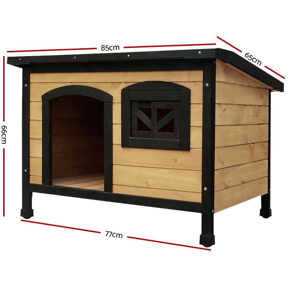 Dog Kennel Large | Wooden Outdoor Indoor House Pet Puppy Crate Cabin Waterproof
