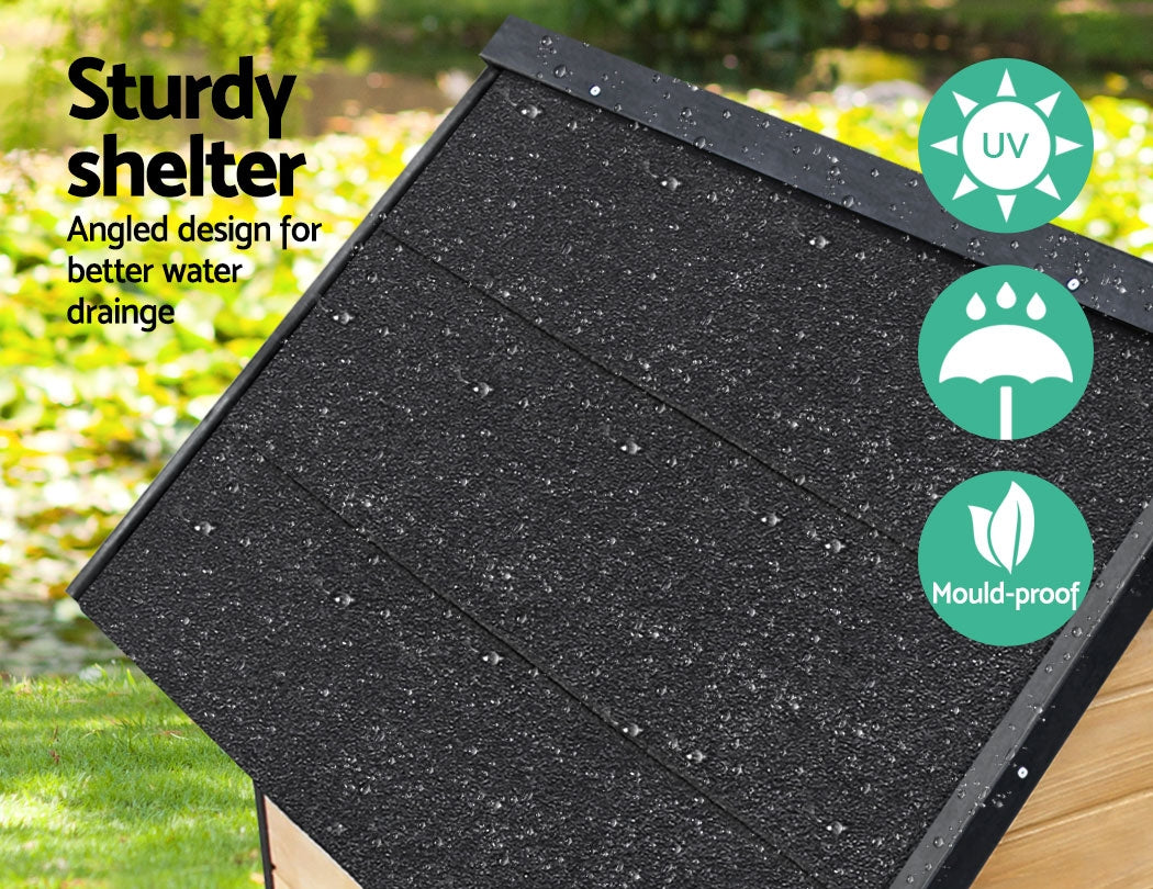 Dog Kennel Extra Large | Wooden Outdoor House Pet Puppy House XL Crate Cabin Waterproof