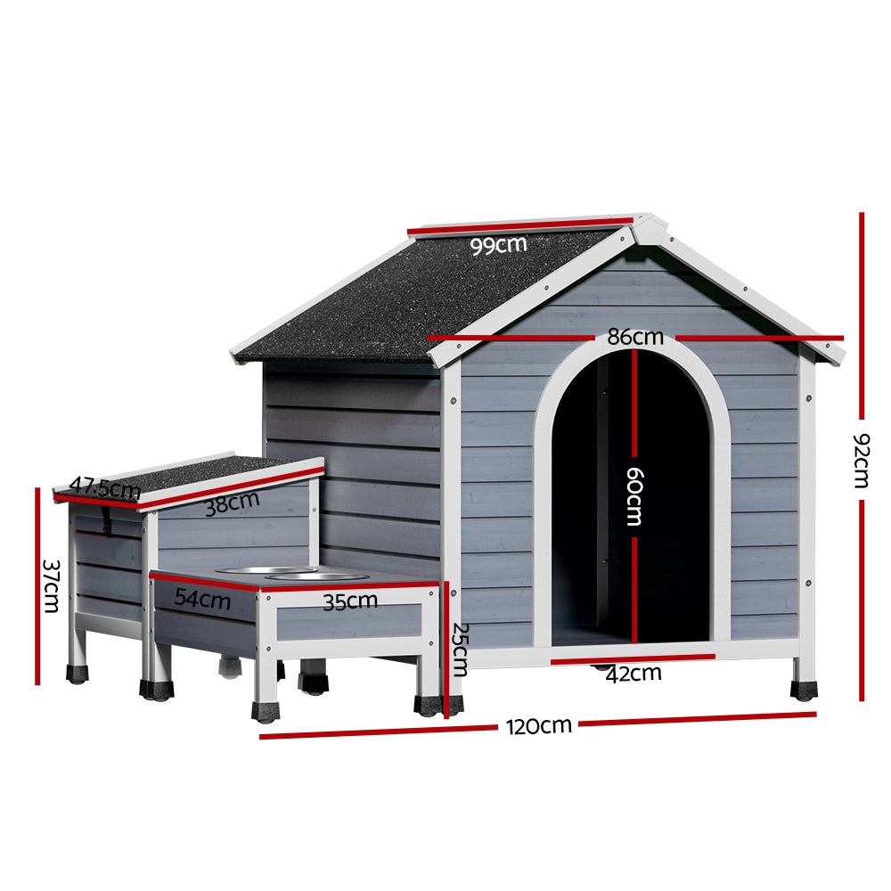 Dog Kennel House | Large Wooden Outdoor Pet Kennels Indoor Puppy Cabin