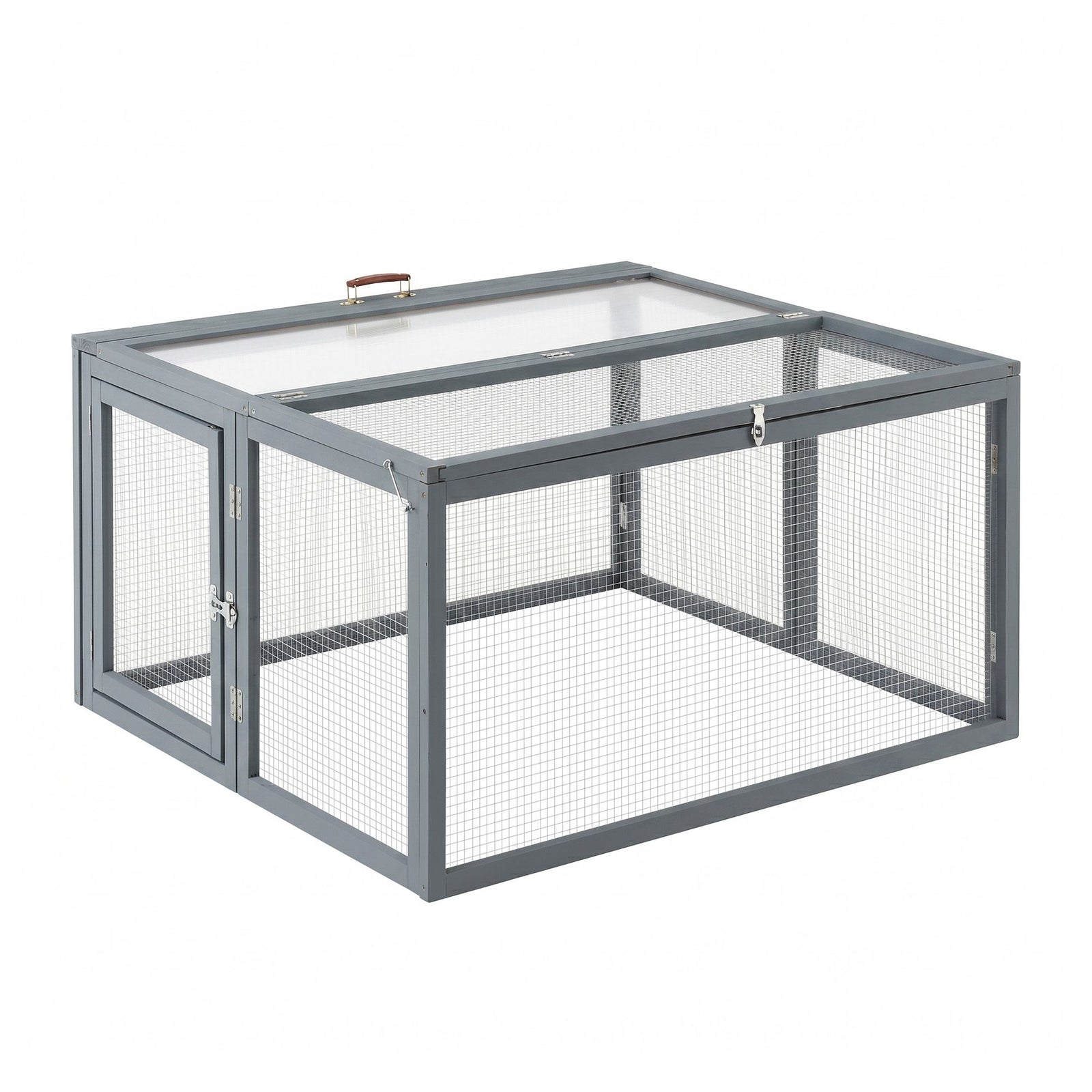 Portable Chicken Coop | 110cm Folding Wooden Rabbit Run & Hen House