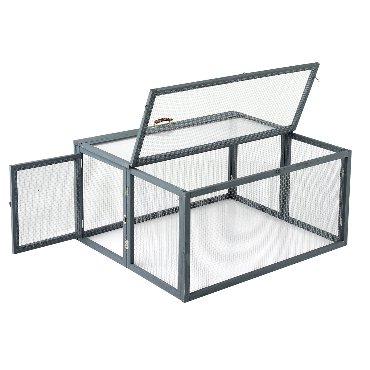 i.Pet Chicken Coop Large Portable Wooden Rabbit Run Cage Hutch Outdoor Folding Hen House 110cm