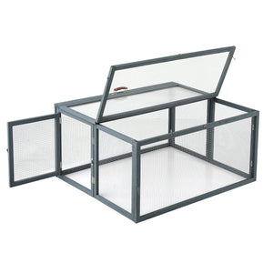 i.Pet Chicken Coop Large Portable Wooden Rabbit Run Cage Hutch Outdoor Folding Hen House 110cm