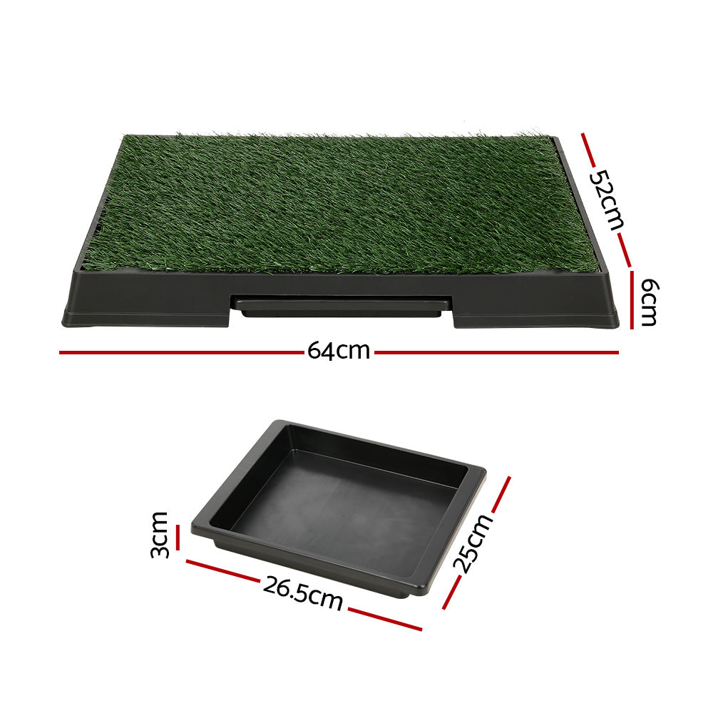 Pet Training Pad | Dog Potty Toilet Large Loo Portable with Tray Grass Mat