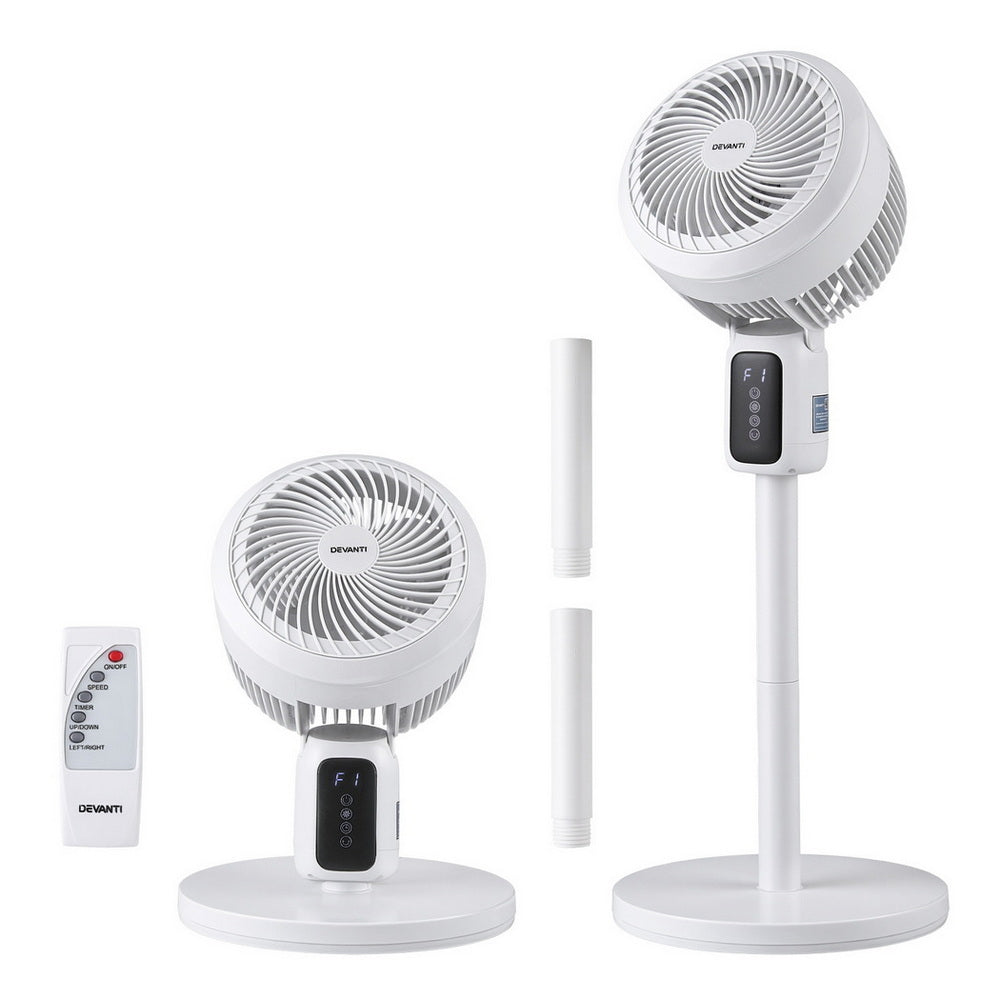 Pedestal Fan | Remote Control | 3 Speed | 12H Timer | Height Adjustable