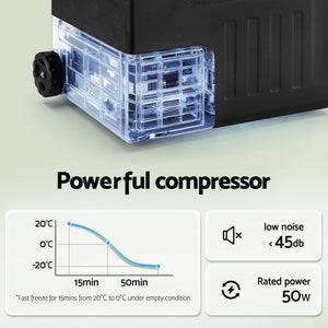 Glacio Portable Fridge 30L | Camping & Bar Fridge Freezer | 12V/24V/240V | Travel & Outdoor