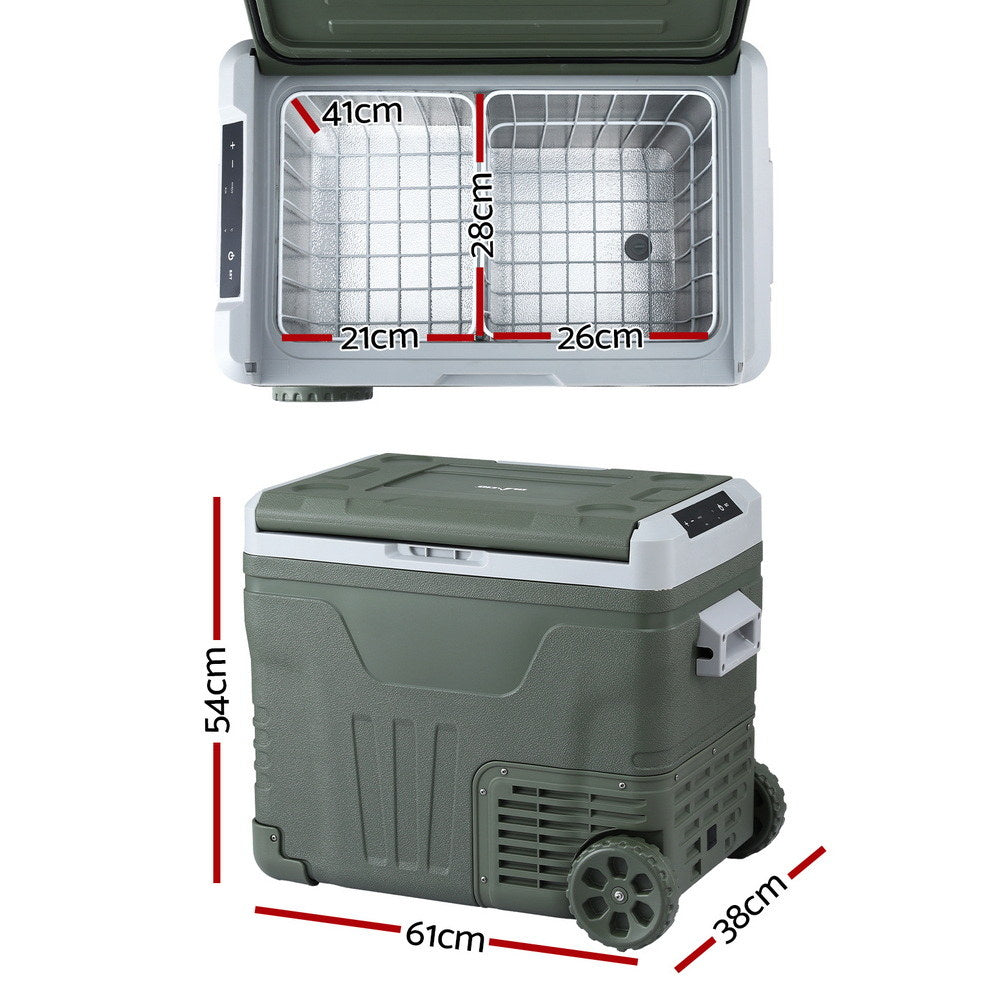 Glacio Portable Fridge 50L | Camping & Bar Fridge Freezer | 12V/24V/240V | Travel & Outdoor