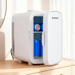 Portable Mini Fridge | Cooler & Warmer | 12V + 220V | White