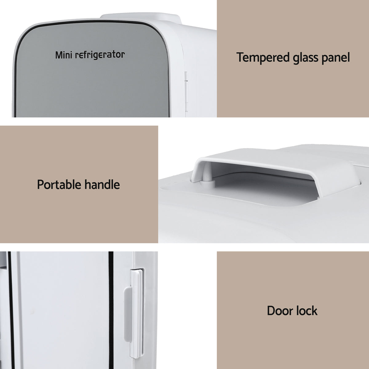 Portable Mini Fridge | Cooler & Warmer | 12V + 220V | White