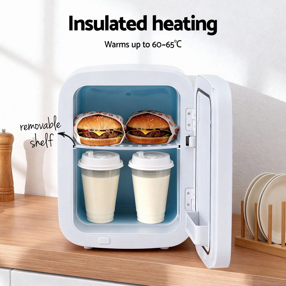 Mini Fridge | Portable Cooler Warmer | Car & Office | 12V/220V | White