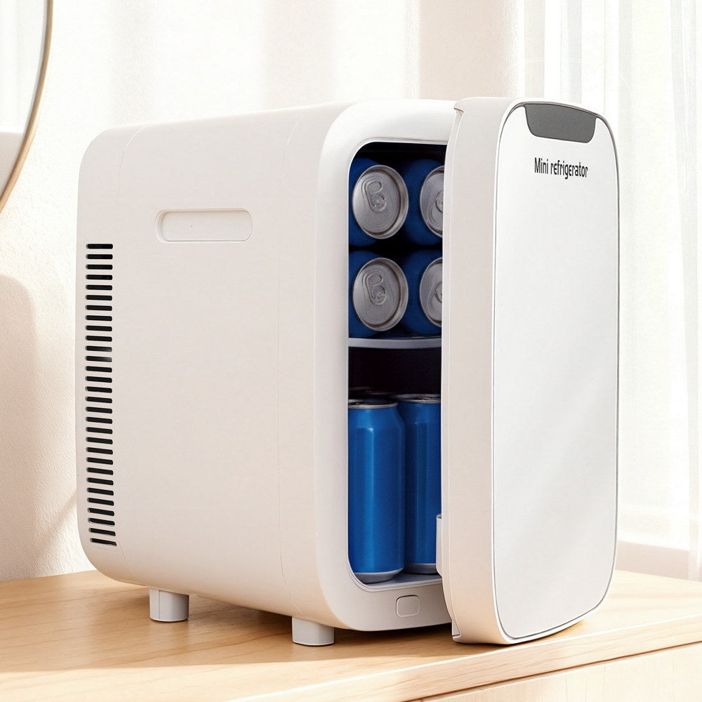 Mini Fridge | Portable Cooler Warmer | Car & Office | 12V/220V | White