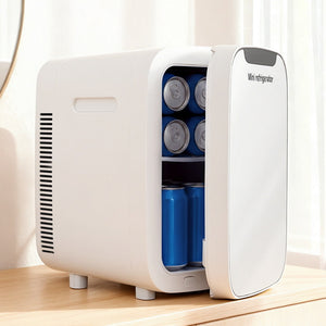 Mini Fridge | Portable Cooler Warmer | Car & Office | 12V/220V | White