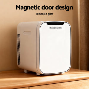 Mini Fridge | Portable Cooler Warmer | Car & Office | 12V/220V | White