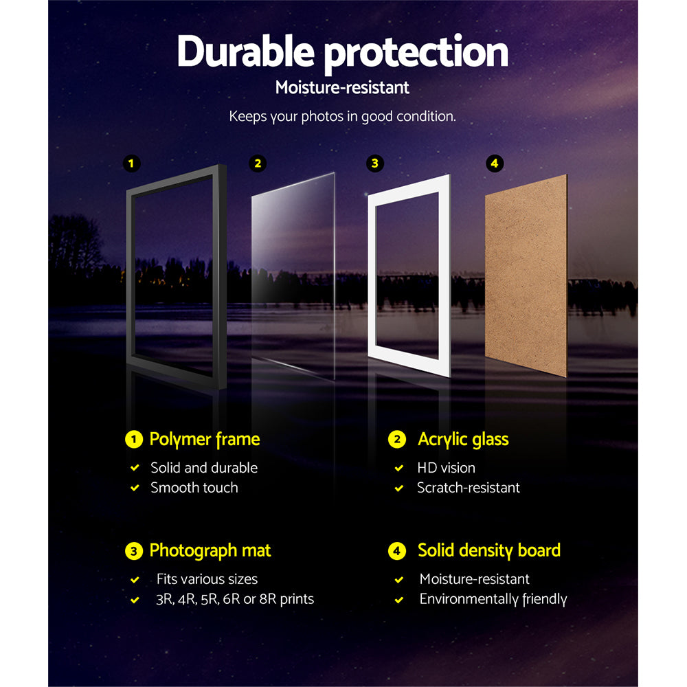 Photo Frames | Art Holder | 11PCS | 5x7" | 6x8" | 8x10" | Black