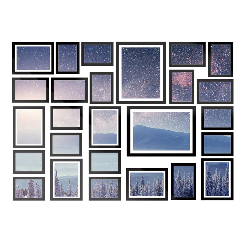Artiss Photo Frames Art Holder | 26PCS | 8x10" | 5x7" | 4x6" | 3.5x5" | Black