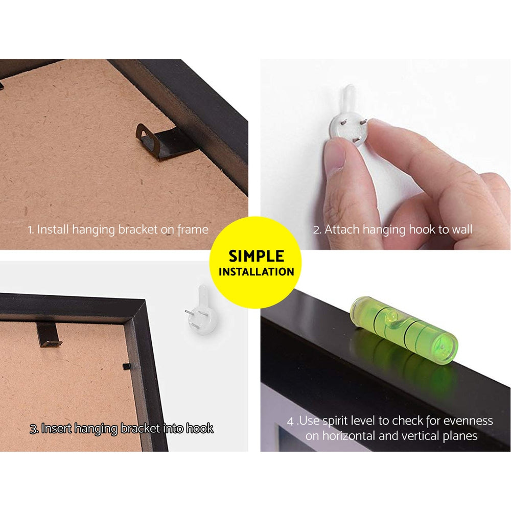 Artiss Photo Frames Art Holder | 26PCS | 8x10" | 5x7" | 4x6" | 3.5x5" | Black