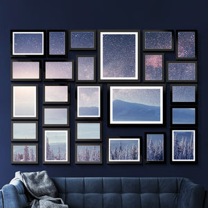 Artiss Photo Frames Art Holder | 26PCS | 8x10" | 5x7" | 4x6" | 3.5x5" | Black