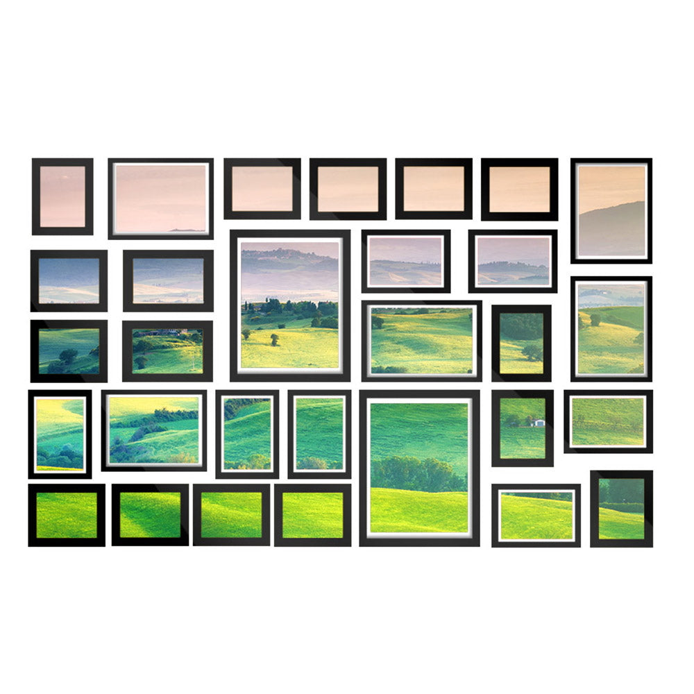 Photo Frames | Art Holder | 30PCS | 8x10" | 5x7" | 4x6" | 3.5x5" | Black