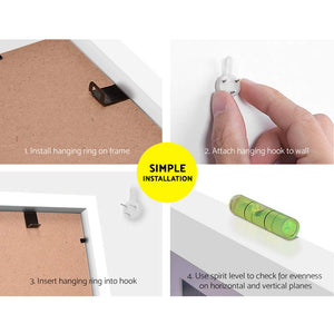 Photo Frames | Art Holder | 30PCS | 8x10" | 5x7" | 4x6" | 3.5x5" | White