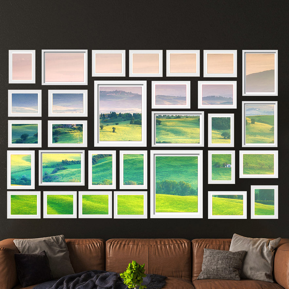 Photo Frames | Art Holder | 30PCS | 8x10" | 5x7" | 4x6" | 3.5x5" | White