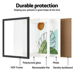 2PCS Photo Frame Set | Black Color | Wall Display
