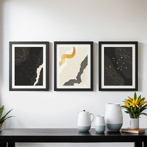 3PCS Photo Frame Set | Black Color | Wall Hanging